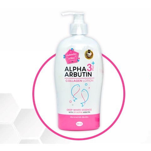 Lotion Sữa Dưỡng Trắng Da ALPHA ARBUTIN 3 Plus+ Collagen 500ml - Thái Lan