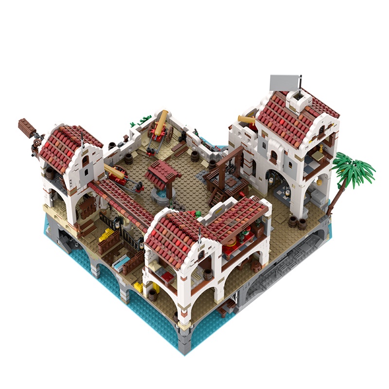 Đồ chơi trẻ em cho bé figure mô hình lego lắp ráp trưng bày deocor thông minh cao cấp giá rẻ lego el dorado pháo đài 064