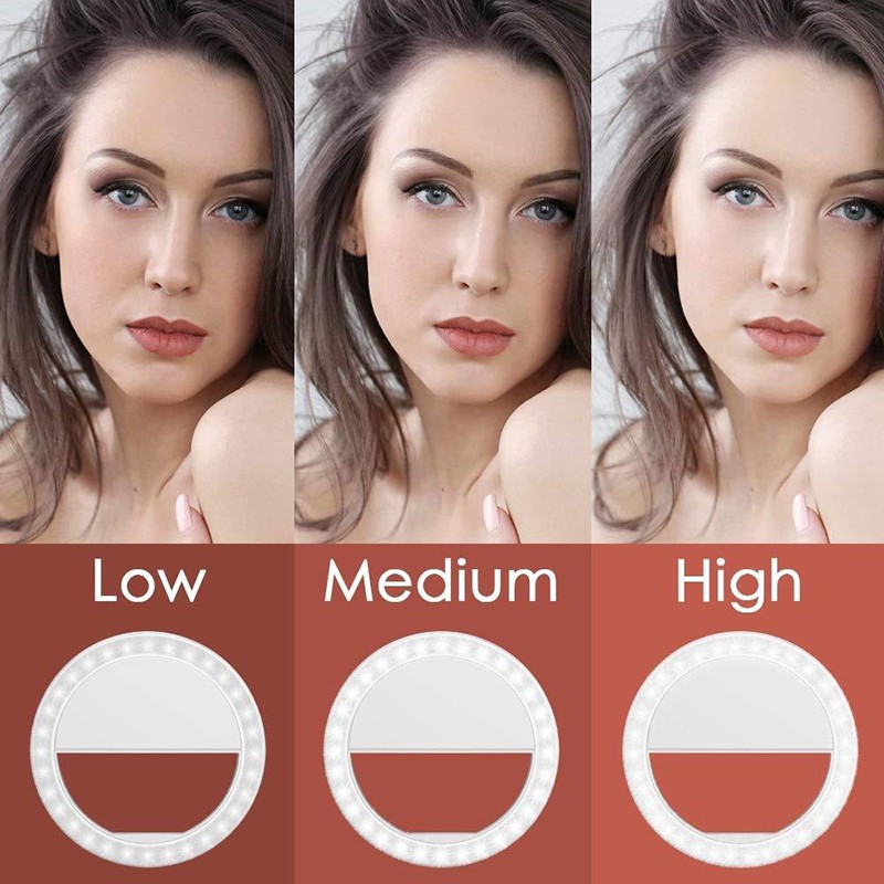 Đèn Led Dạng Vòng Hỗ Trợ Chụp Ảnh Cho Điện Thoại