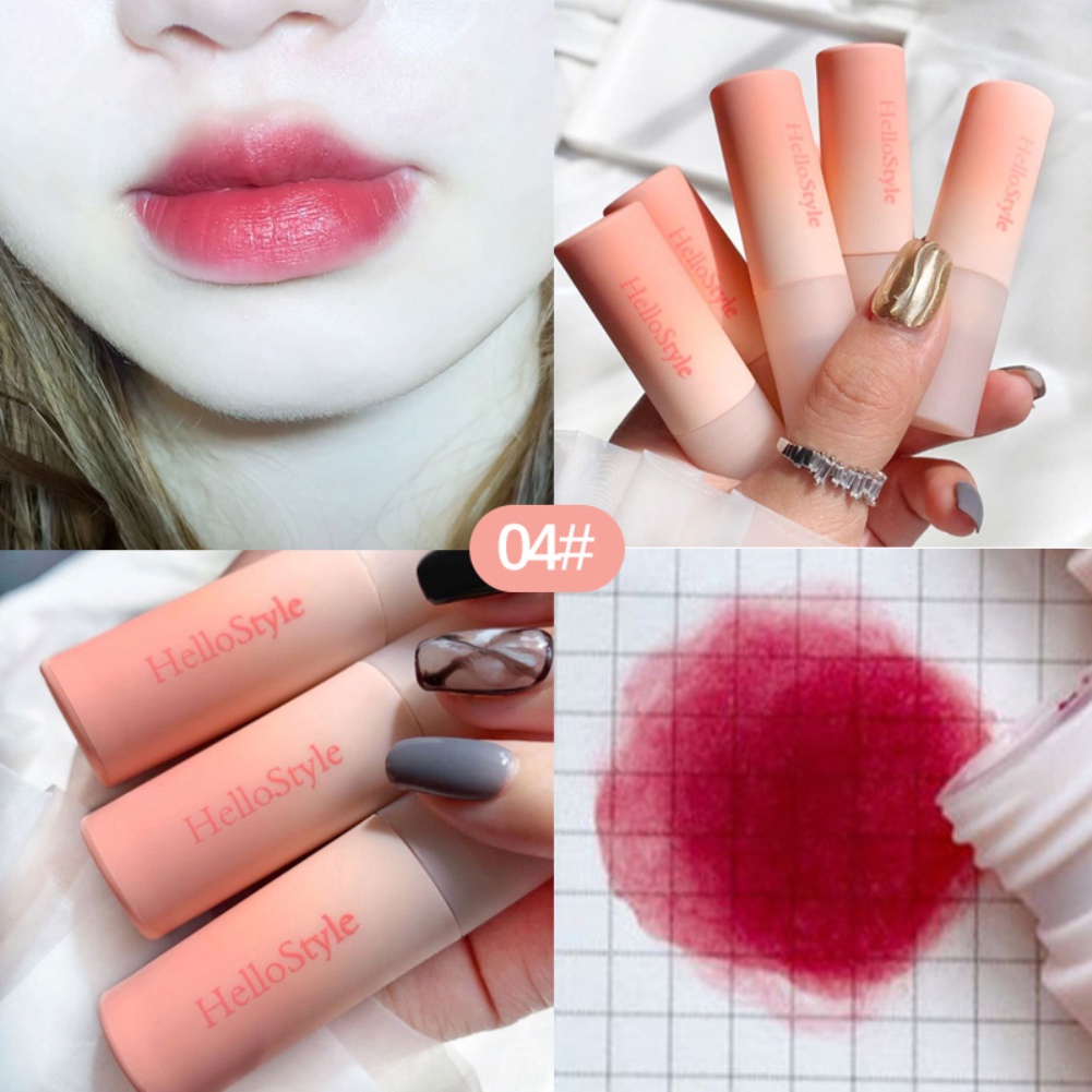 Trong kho Thiên Thần Cô Gái Hồng Son Bóng Son Môi Matte Red Tint Cho Đôi Môi Trang Điểm Lâu Dài Nước Gương Lip Men Son Môi Không Thấm Nước kit Mỹ Phẩm 3pcs (MỘT hộp) DCM