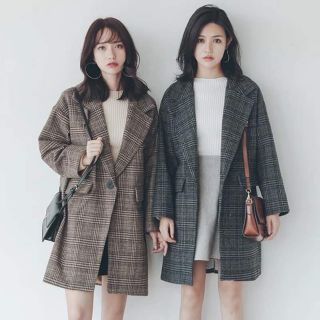 (Hàng Đẹp)Áo khoác dạ len style Hàn Quốc-Ảnh thật 4 hình cuối