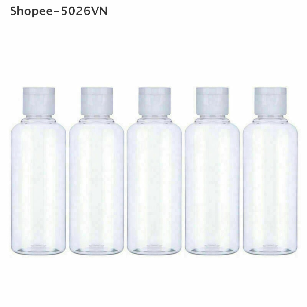 Chai đựng hóa mỹ phẩm 50-200ml bằng nhựa nắp lật tiện dụng khi du lịch