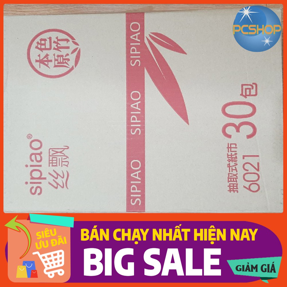 THÙNG 30 GÓI GIẤY ĂN GẤU TRÚC SIPAO SIÊU DAI CAO CẤP HÀNG NỘI ĐỊA ĐỦ 300 TỜ HÀNG CHUẨN