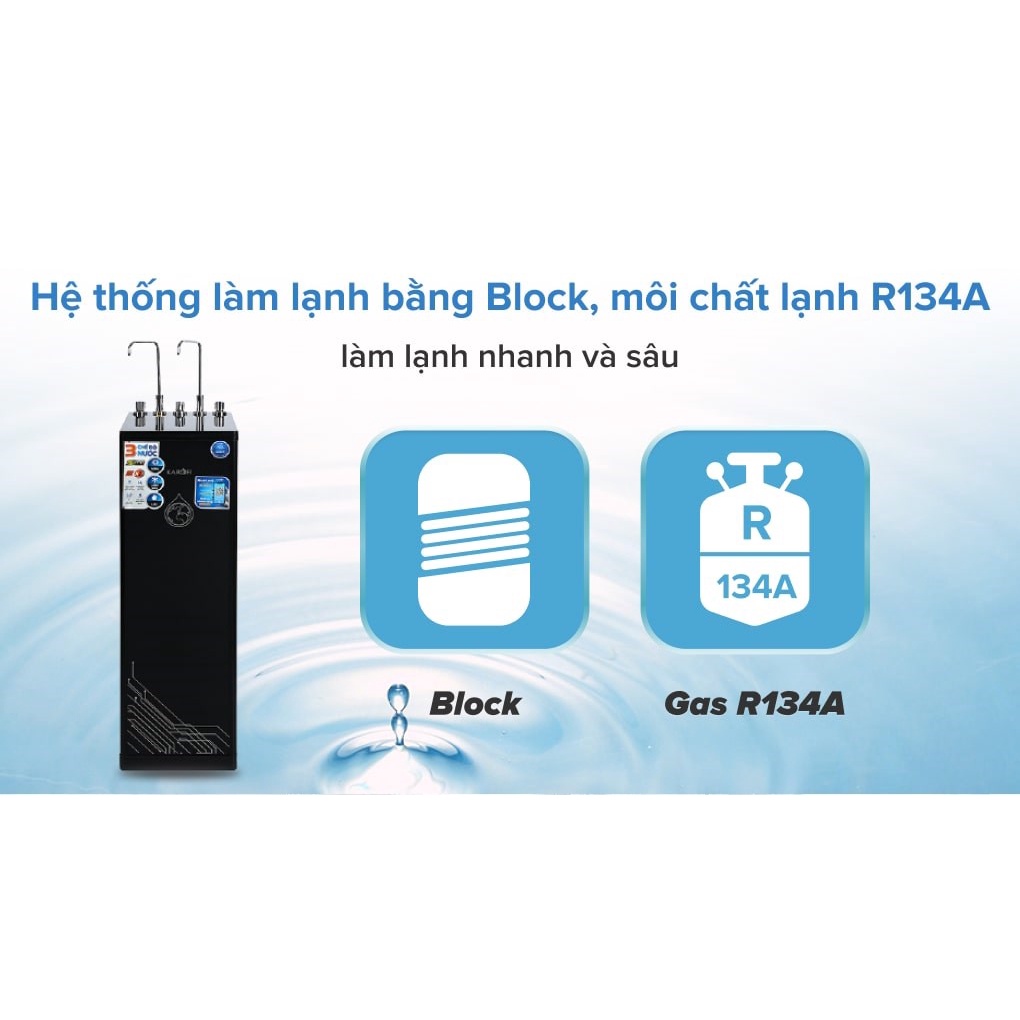 Máy Lọc Nước Nóng Lạnh Karofi KAD-D66 - 11 Cấp Lọc Hydrogen, Cam kết chính hãng 100%