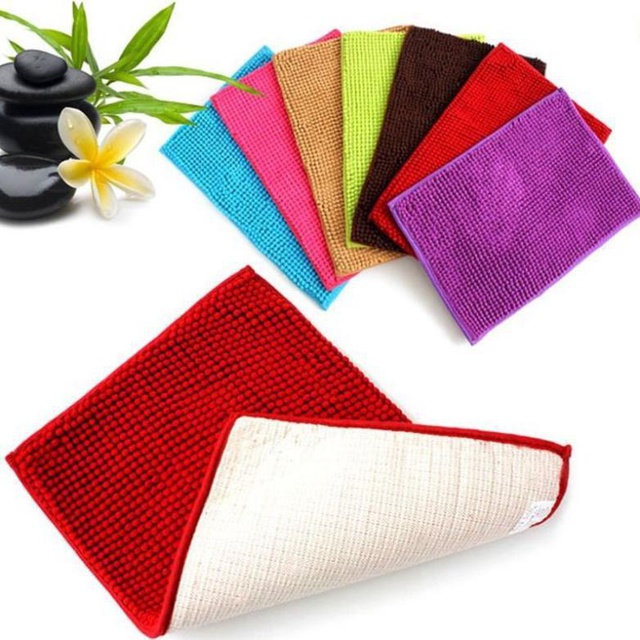 [37cm x 59cm] Thảm san hô cực thấm hút cao, Thảm lau chân cực êm cho nhà cửa sạch sẽ, Giẻ lau chống bụi sàn nhà (đủ màu)