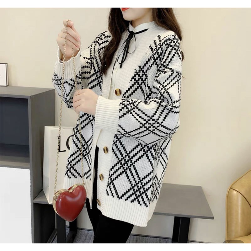 Áo Khoác Cardigan Len Chéo Hàng Quảng Châu M0108