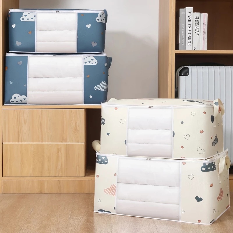 Túi Đựng Chăn Mền Chống Bụi Đa Năng Có Tay Cầm Tiện Lợi
