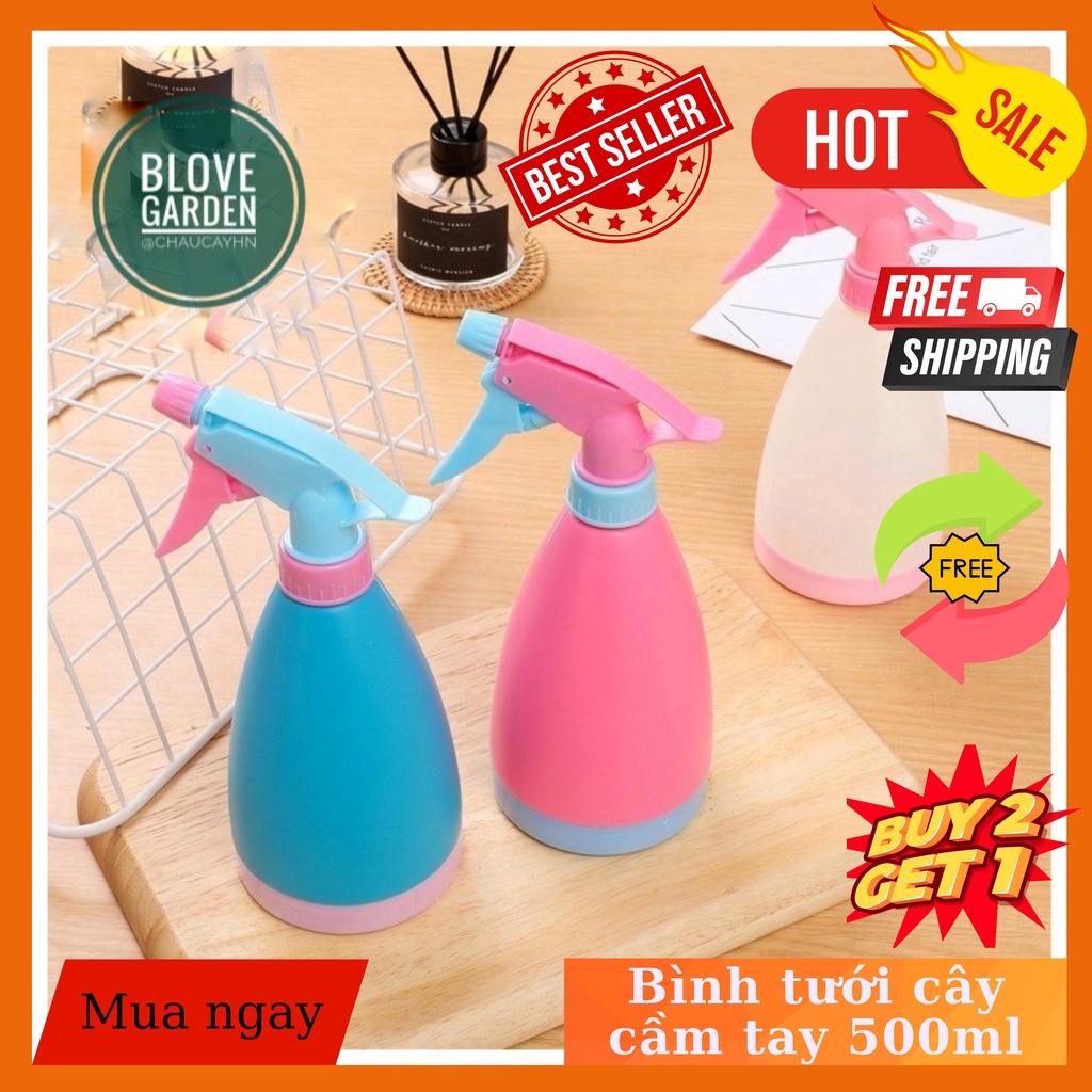 Bình Xịt Đa Năng 500ml - Bình Tưới Cây phun sương, xịt lau kính
