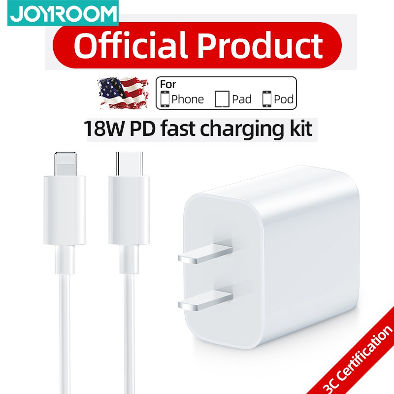 Củ sạc nhanh Joyroom 18w type C cho Ios máy tính bảng