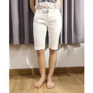 Quần Lửng Kaki Thun Màu Cam / Quần Lửng Nữ Trơn Basic