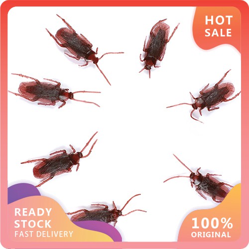 Bộ 10 đồ chơi mô hình con gián dùng cho trang trí Halloween