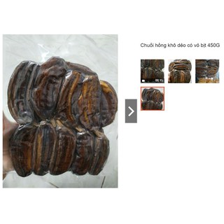 [Ăn vặt] 450g Chuối hồng sấy dẻo có vỏ, không đường, hương vị tự nhiên.