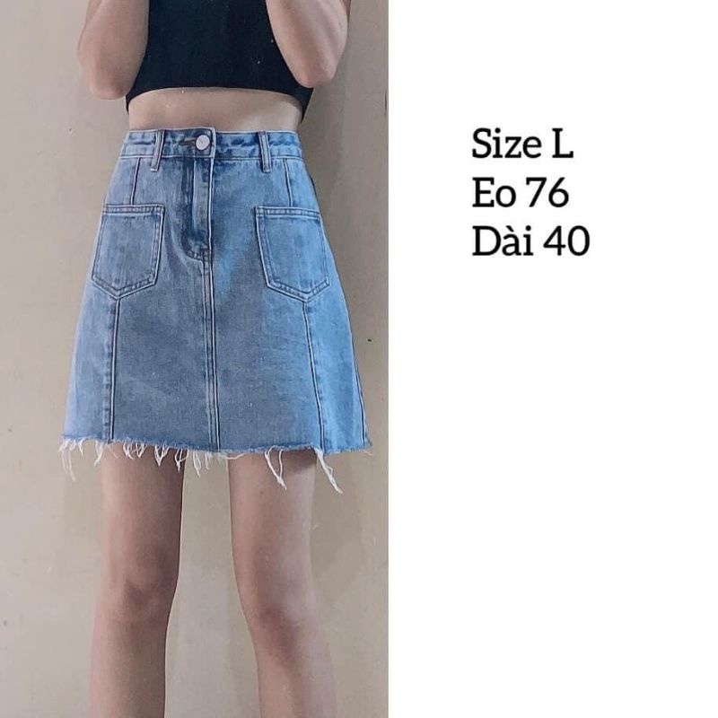 Chân váy jean
