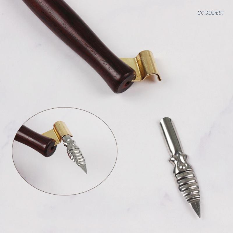 Hộp Đựng Bút Viết Thư Pháp 10 Màu Kèm 6 Ngòi Bút