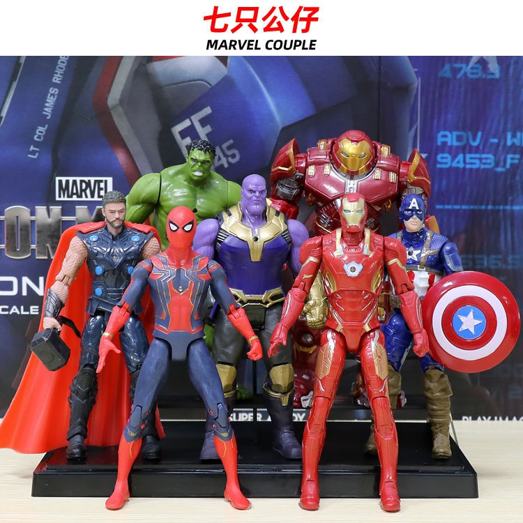 Bán trước▼Iron Man Mô hình Anime làm bằng tay Spiderman Doll Đồ chơi trẻ em Quà tặng sinh nhật cho Bé trai 6 tuổi