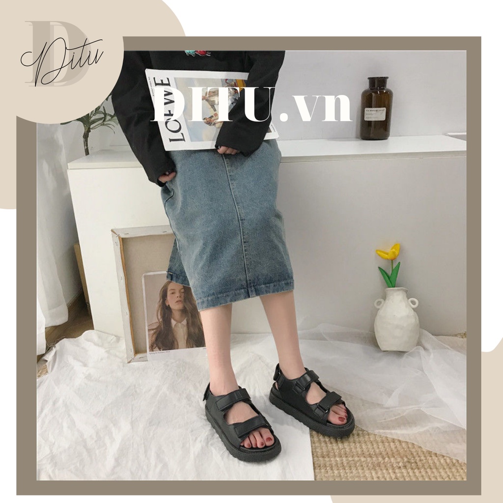 Dép Sandal Nữ Đi Học Độn Để Phong Cách Ulzzang ,Giày Thời Trang Nữ Giá Rẻ