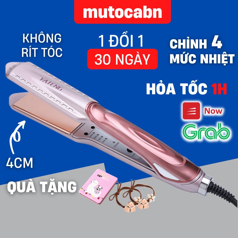 Máy Là Tóc Ép Duỗi Thẳng Uốn Cúp Uốn Xoăn Lọn Làm Tóc Mini 2 Trong 1 Điều Chỉnh Được 4 Mức Nhiệt Độ Mẫu Mới Yt-525