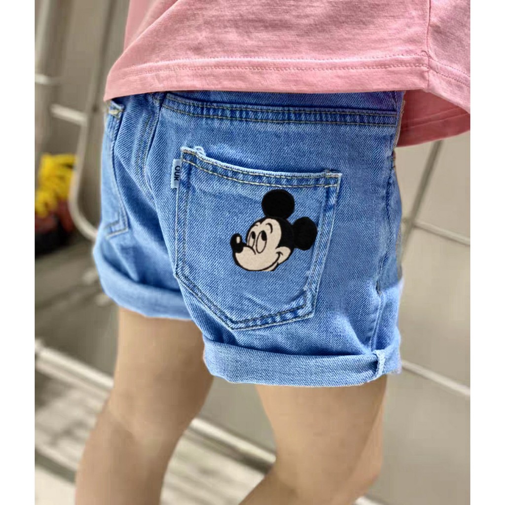 QUẦN JEAN MICKEY CHO BÉ TRAI BÉ GÁI 10-20kg (HN 684)