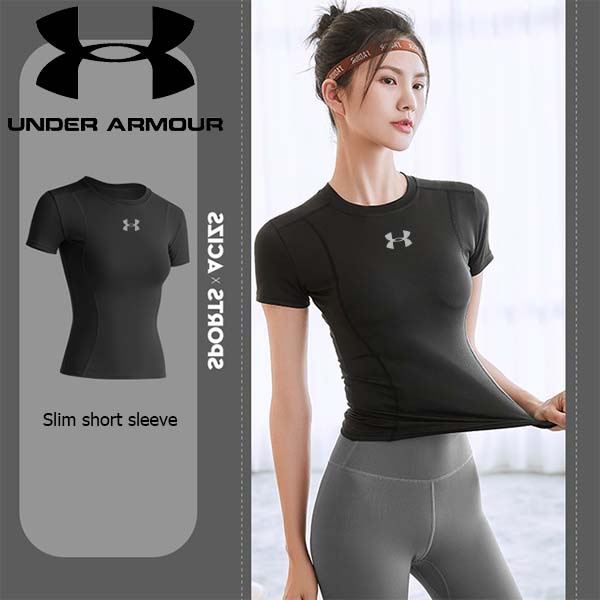 UNDER ARMOUR Đang Giảm Giá Áo Thun Co Giãn Ôm Dáng Thoáng Khí Mau Khô Tập yoga Thể Hình Hàng Đầu Năm 2022
