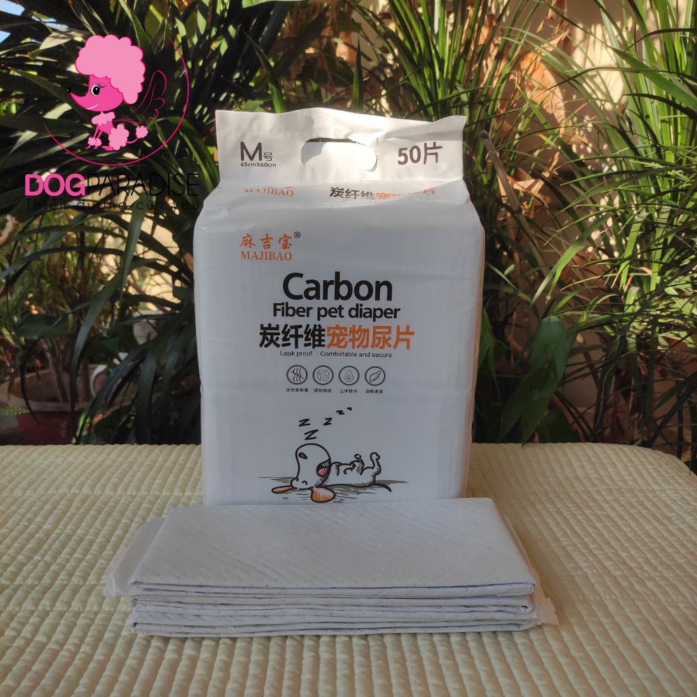 Tã lót than hoạt tính Carbon Fiber Pet Diaper thấm hút nhanh khử mùi nước tiểu tốt Size S/M/L/XL - Dog Paradise