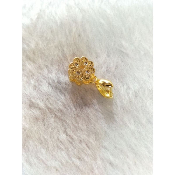 Kẹp mặt cao cấp hình kim tiencỏ 4 lá may mắn đính đá pha lê sang chảnh