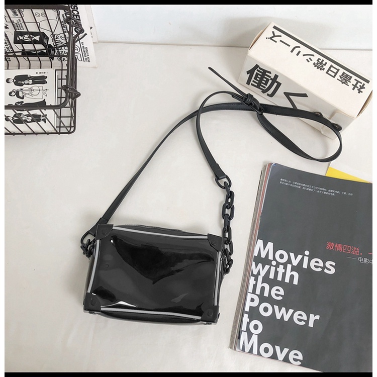 Túi đeo vai làm từ PVC chống thấm nước thời trang mùa hè năng động cho nam
