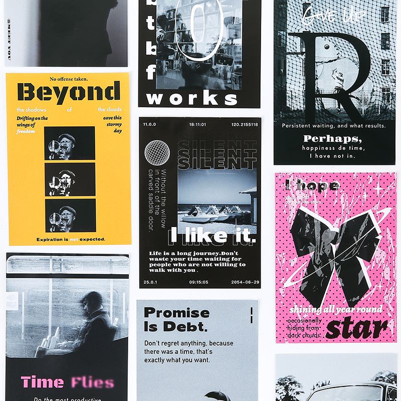 Imoda Set 60 Tờ Giấy Lót Sổ Tay Phong Cách Hàn Quốc Cho Học Sinh