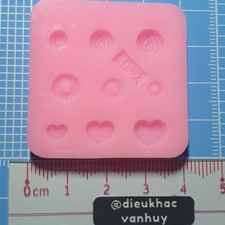 Khuôn nặn đồ chơi đất sét - resin [ Mini Food Y-08 ] 🎂🍩🍪