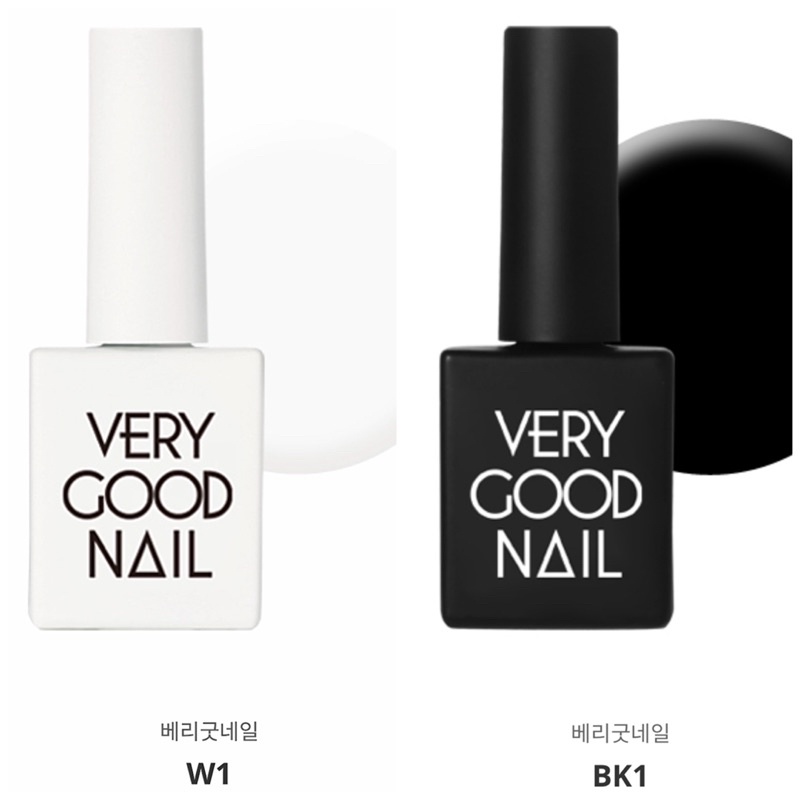 Sơn gel Very Good Nail chính hãng Hàn Quốc tone trắng đen