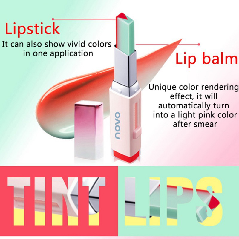 Son thỏi thiết kế 2 màu dưỡng ẩm kháng nước lâu trôi | BigBuy360 - bigbuy360.vn