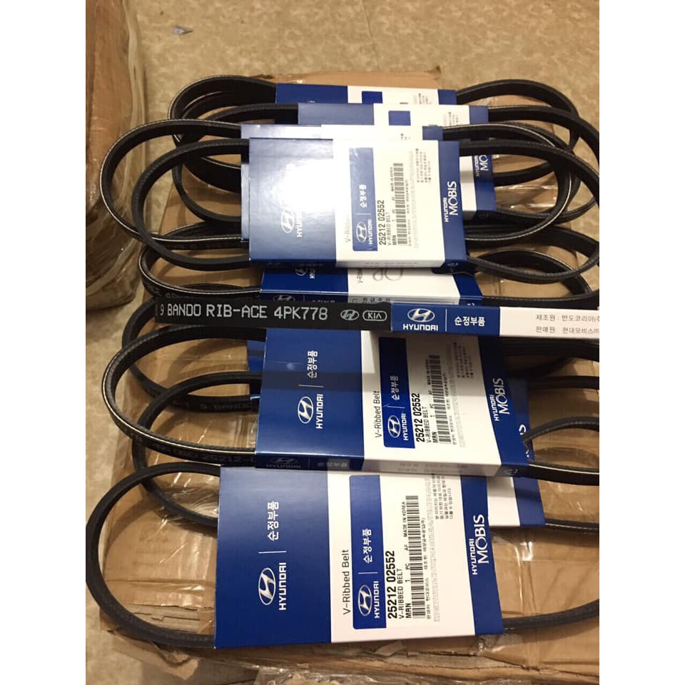 Dây Curoa Bơm Nước Máy Phát (4Pk778) -2521202552  Kia Morning 2004-2008 Hyundai Getz / Click 1.1L 20