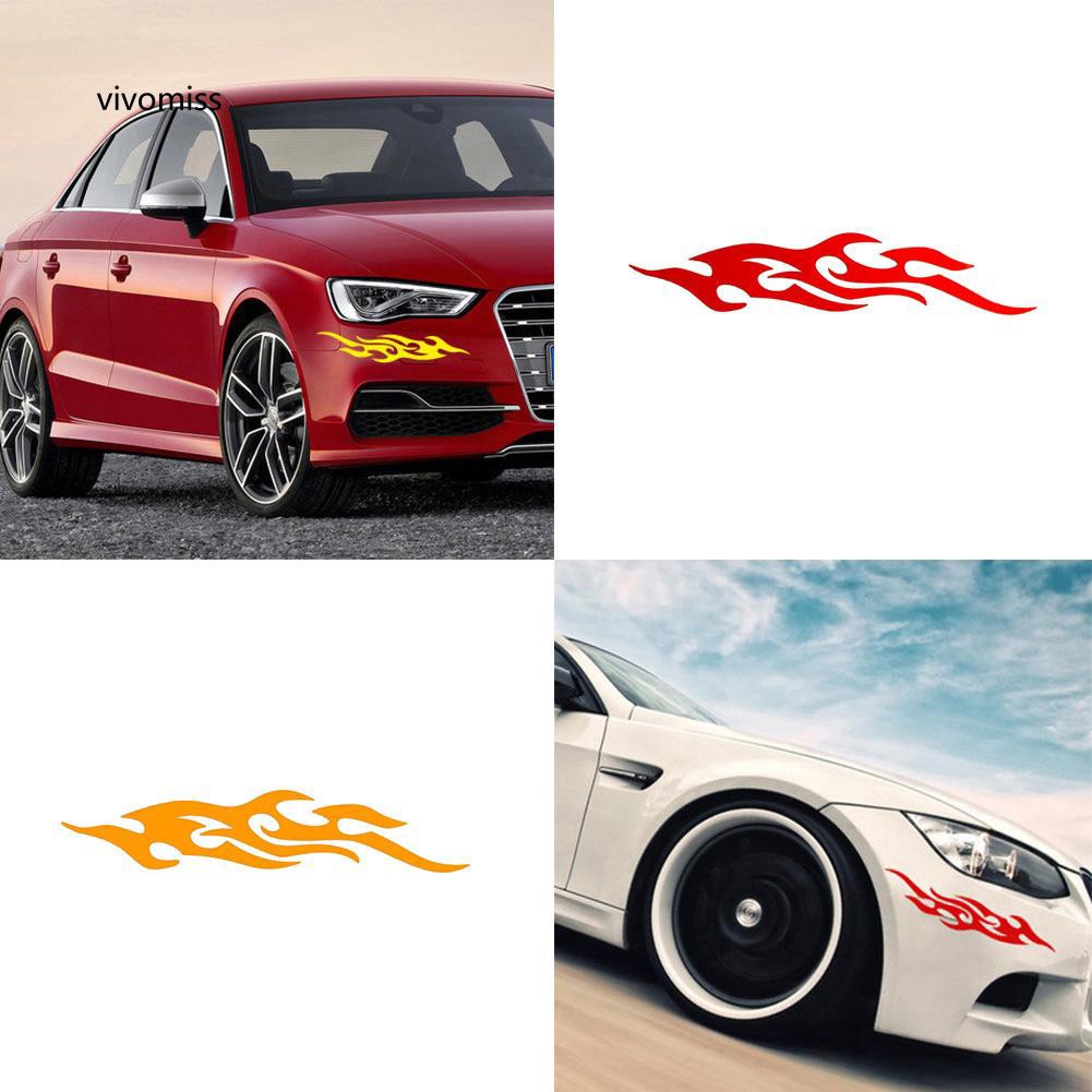 Giấy dán kính chiếu hậu xe mô tô hình ngọn lửa