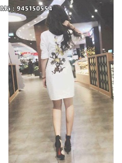 ĐẦM SƠ MI IN HOA NY150104