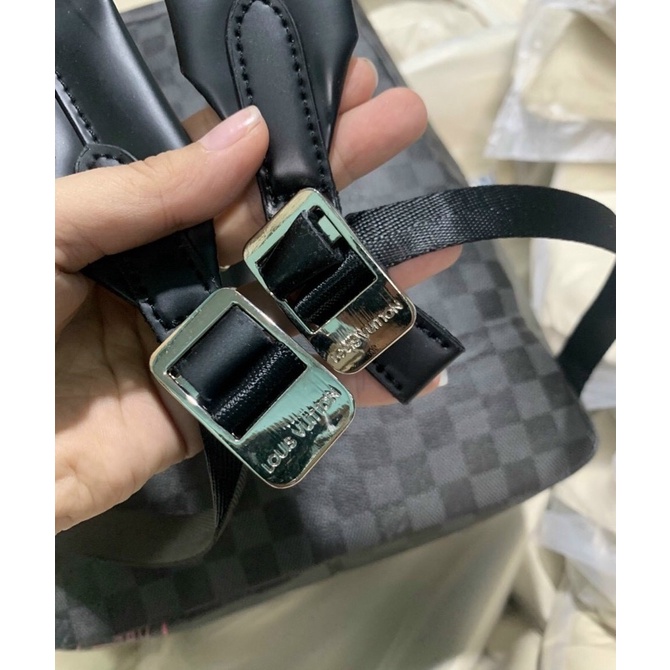 Balo Lv Nam discovery backpack SuperVip da dày nặng tay Size 40 vừa A4 laptop đi học đi làm