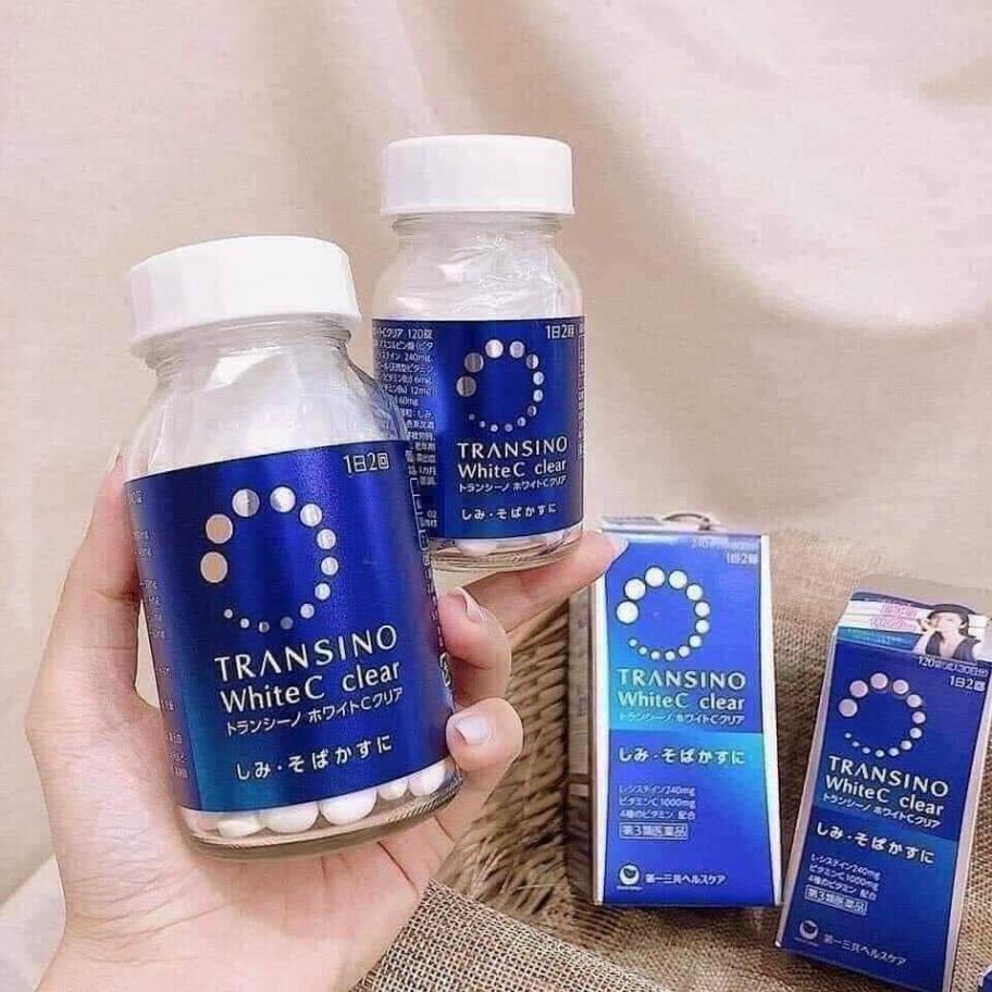 Viên Uống Trắng Da Transino White C Clear  Nhật Bản 120 viên