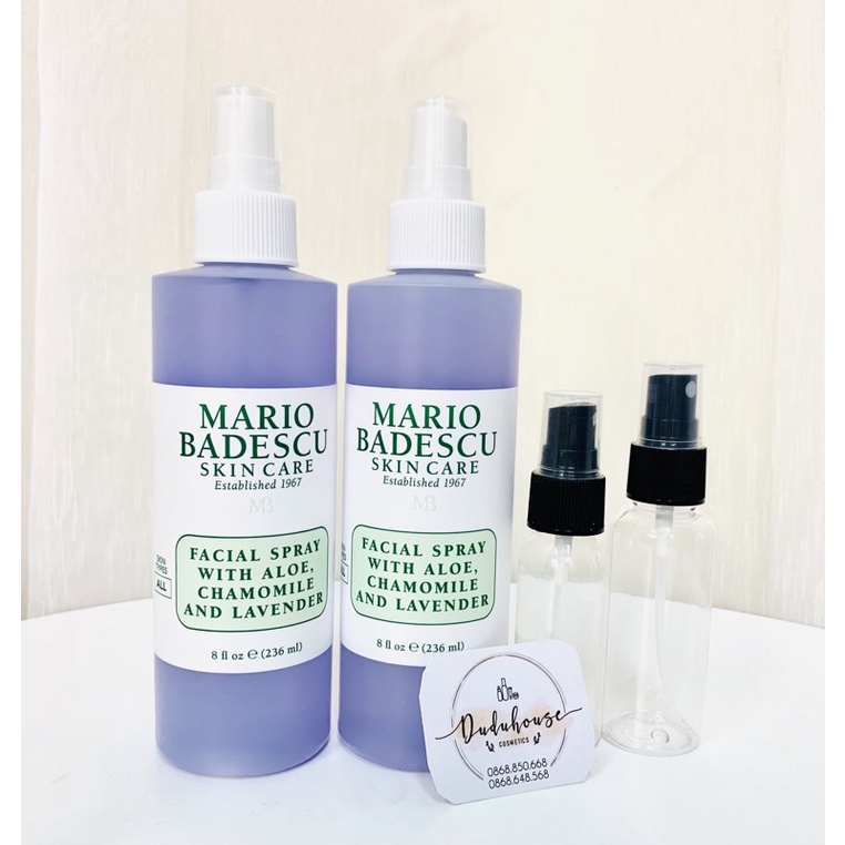 Toner Xịt dưỡng Mario Badescu Lavender, Hoa Cúc, Nha Đam 236ml