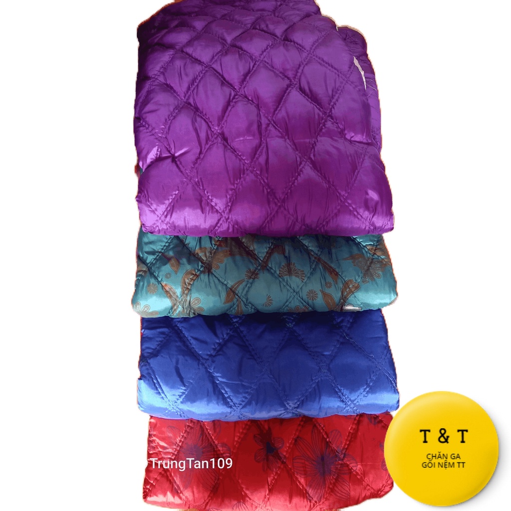 Chăn Bông Đà Lạt 1m6 x 1m9 Loại May Đường Chỉ Dày - Dày 2cm Giá rẻ - lót nằm êm lưng - trải nằm thoải mái - Nệm vải