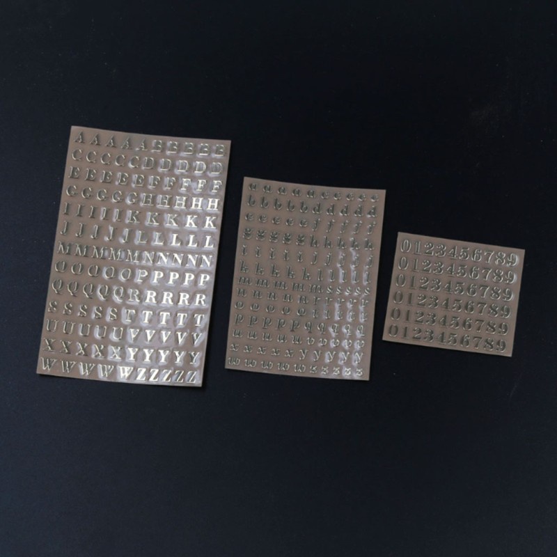 Khuôn Nhựa Resin Hình Chữ Cái Và Số 3 Kiểu