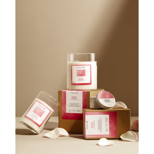 Nến Thơm Candle Cup - Mùi ADORE - Nến thơm an toàn