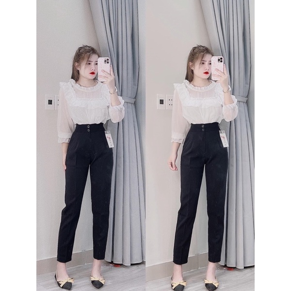 Quần baggy 2 khuy