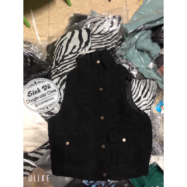 Áo phao gile nhung ,áo khoác nhung tăm (size vừa khách tham khảo muốn rộng nhỉnh size) sẵn | BigBuy360 - bigbuy360.vn