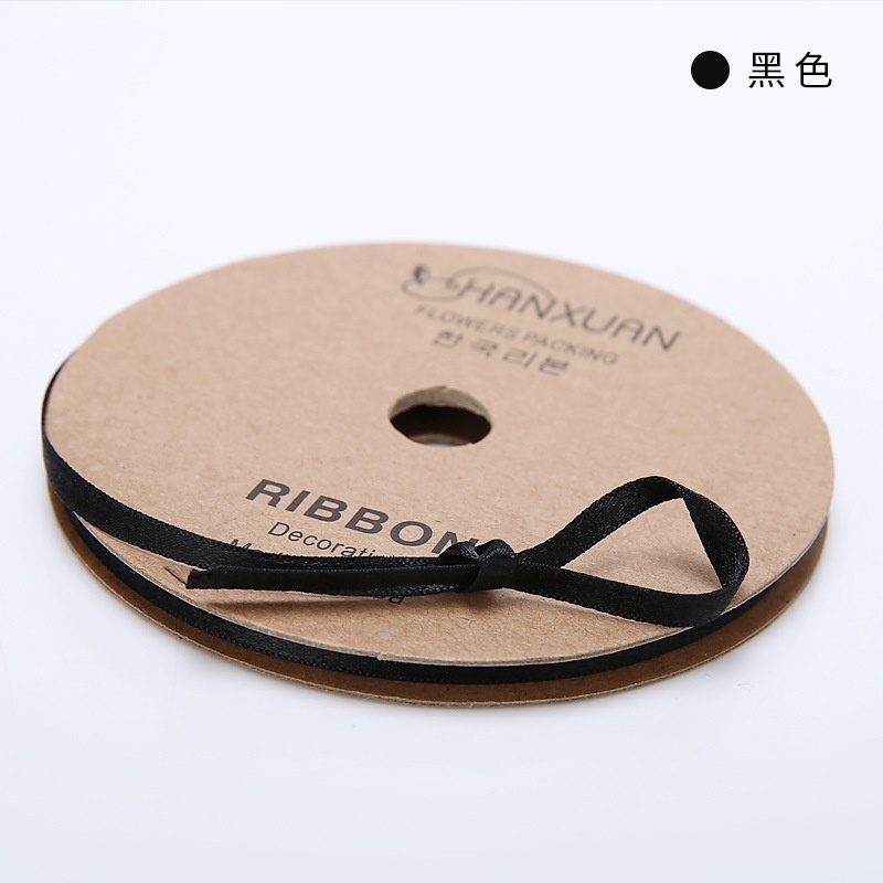 Cuộn Dây Ruy Băng Bằng Satin Nhiều Màu Sắc 5Mmx10Y Trang Trí Tiệc Thủ Công Mate