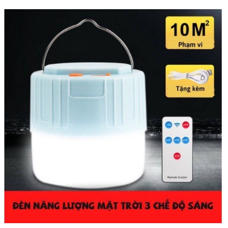 Bóng Đèn Năng Lượng Mặt Trời Công Xuất 200w Tích Điện Siêu Sáng 3 Chế Độ Sáng, Chống Nước ĐÈN NAMI