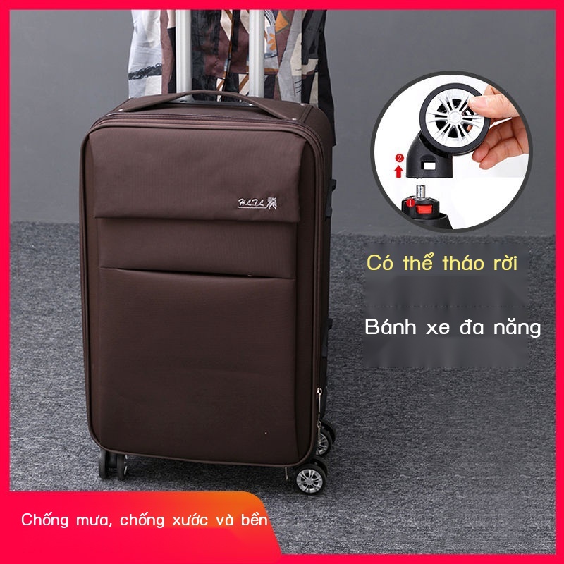 ┅ Vali vải Oxford phổ thông bánh xe đẩy trường hợp nam và nữ hành lý sinh viên 20 inch hộp vải mật khẩu