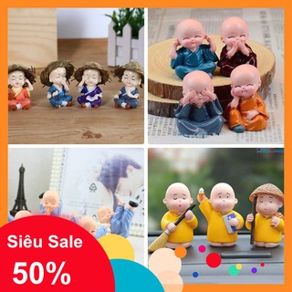 [GIÁ SẬP SÀN] BỘ TƯỢNG 4 CHÚ TIỂU MÚA VÕ - TỨ KHÔNG - ÁO VÀNG - ĐỘI NÓN CỰC ĐẸP [SỈ]