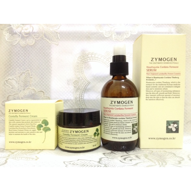 [Nội Địa Hàn] Bộ Loại Bỏ Mụn Ngừa Thâm Lành Sẹo ZYMOGEN Houttuynia Cordata Ferment Serum và Centella Cream