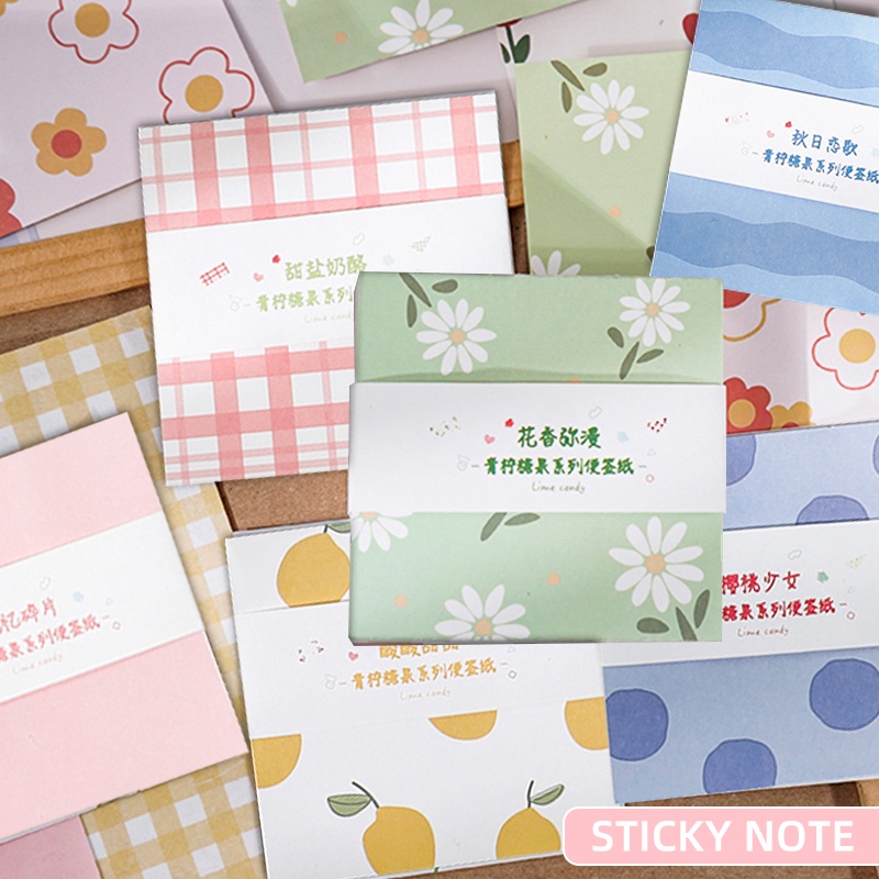 Set 200 tờ giấy ghi chú họa tiết hoạt hình xinh xắn
