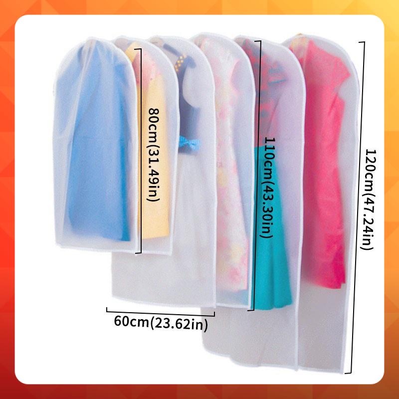 Túi bọc quần áo chống bụi bẩn bằng nhựa trong suốt