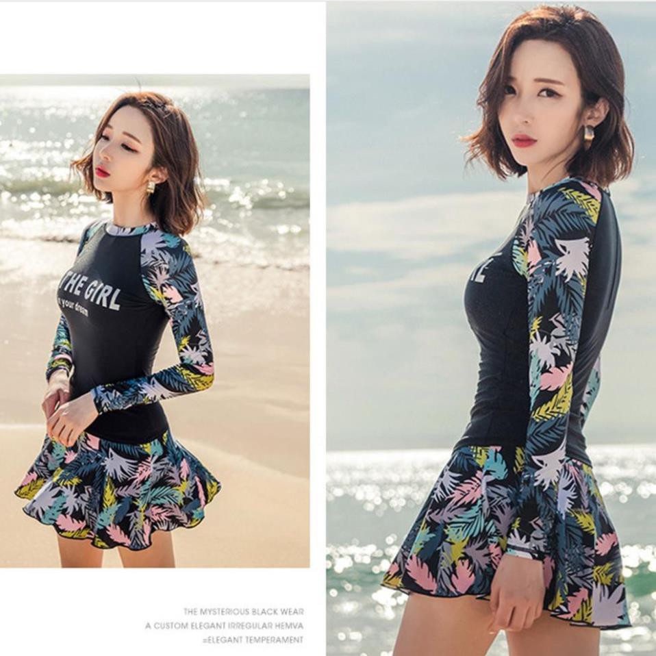 𝐂ự𝐜 𝐑ẻ XẢ 🚀 | Ảnh Thật | Đồ bơi nữ áo dài tay phối chân váy có quần short BK-356i . 2020 Sale 1 Xinh Chuẩn . ! ' ' ˇ | BigBuy360 - bigbuy360.vn