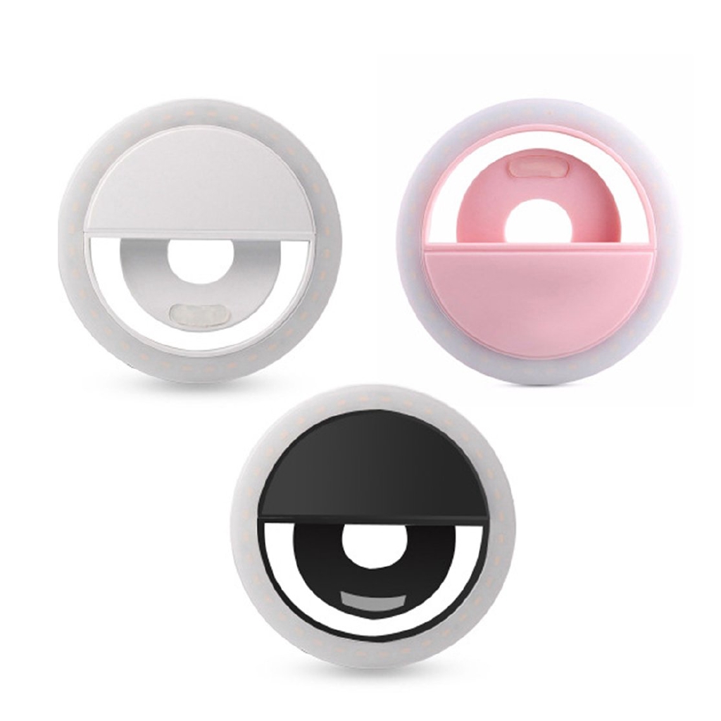 Đèn⭐Rechargeable LED Night Flash Light Clip Smartphone Self-timer Beauty Light